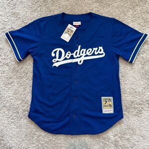 Mitchell & Ness Authentic Royal MLB Los Angeles Dodgers Button Front Jersey